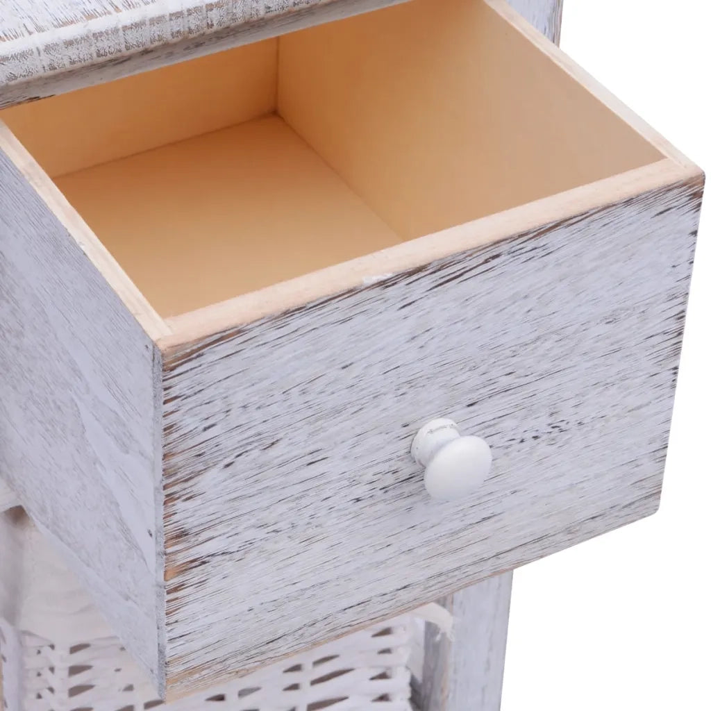 Comodino in Legno Bianco  cod mxl 31068