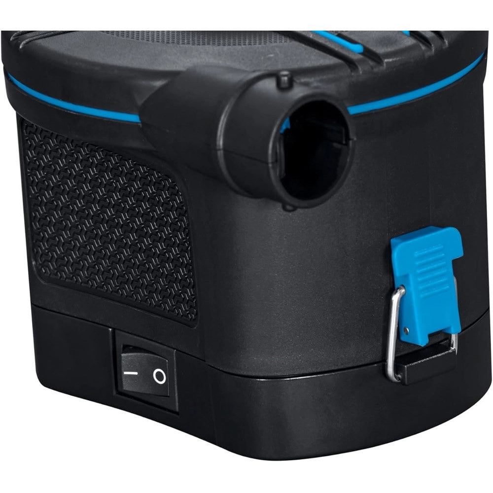 Trade Shop - Pompa Di Gonfiaggio Elettrica Powertouch A Batterie Con 3 Adattatori 12x11x10cm 62254 -