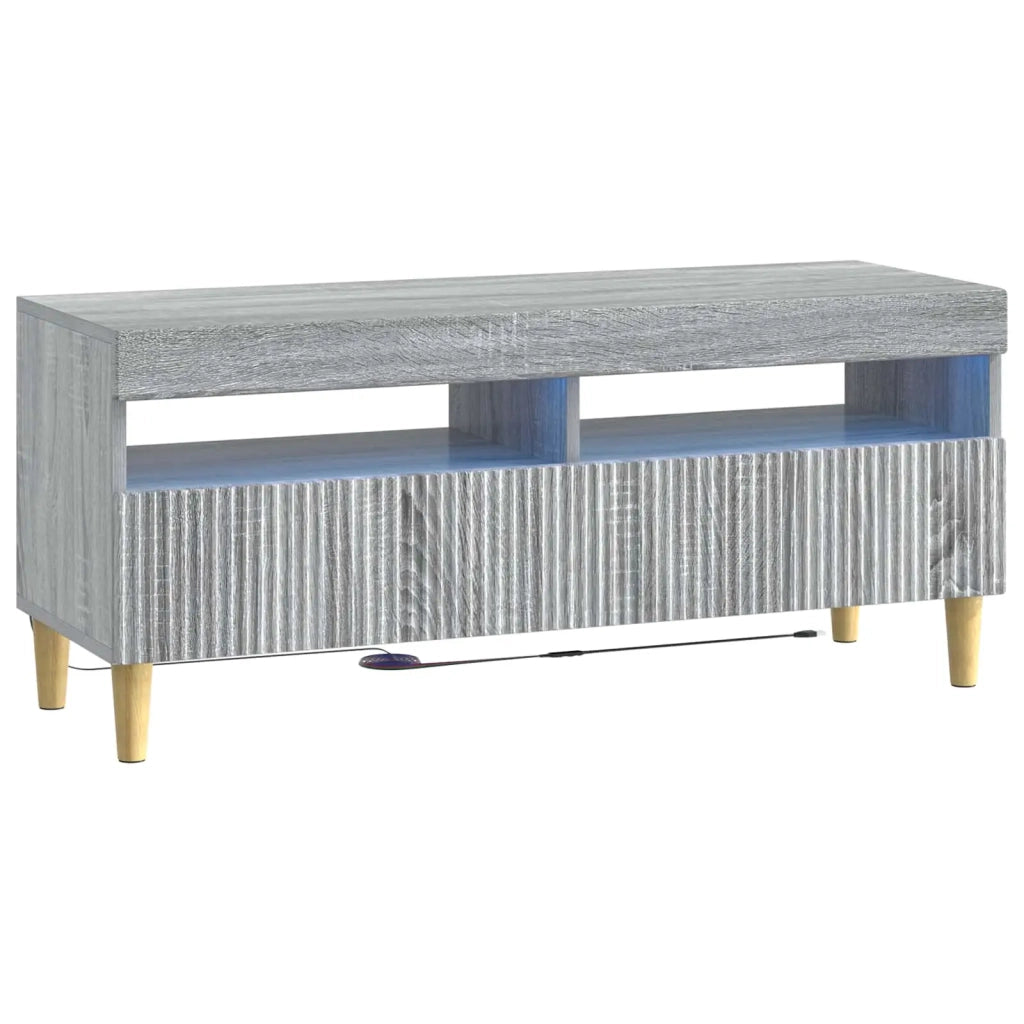 Mobile TV LED a 5 pezzi Sonoma grigio Legno ingegnerizzato 3416604