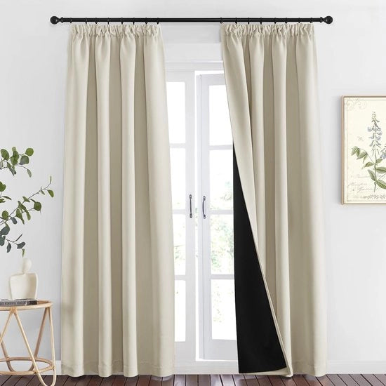 Gordini pronti da appendere con ganci - Tende pronte da appendere - Tende intermedie - Tende oscuranti - Camera da soggiorno - Camera da letto - Decorazione per finestre - Casa - Arredamento
