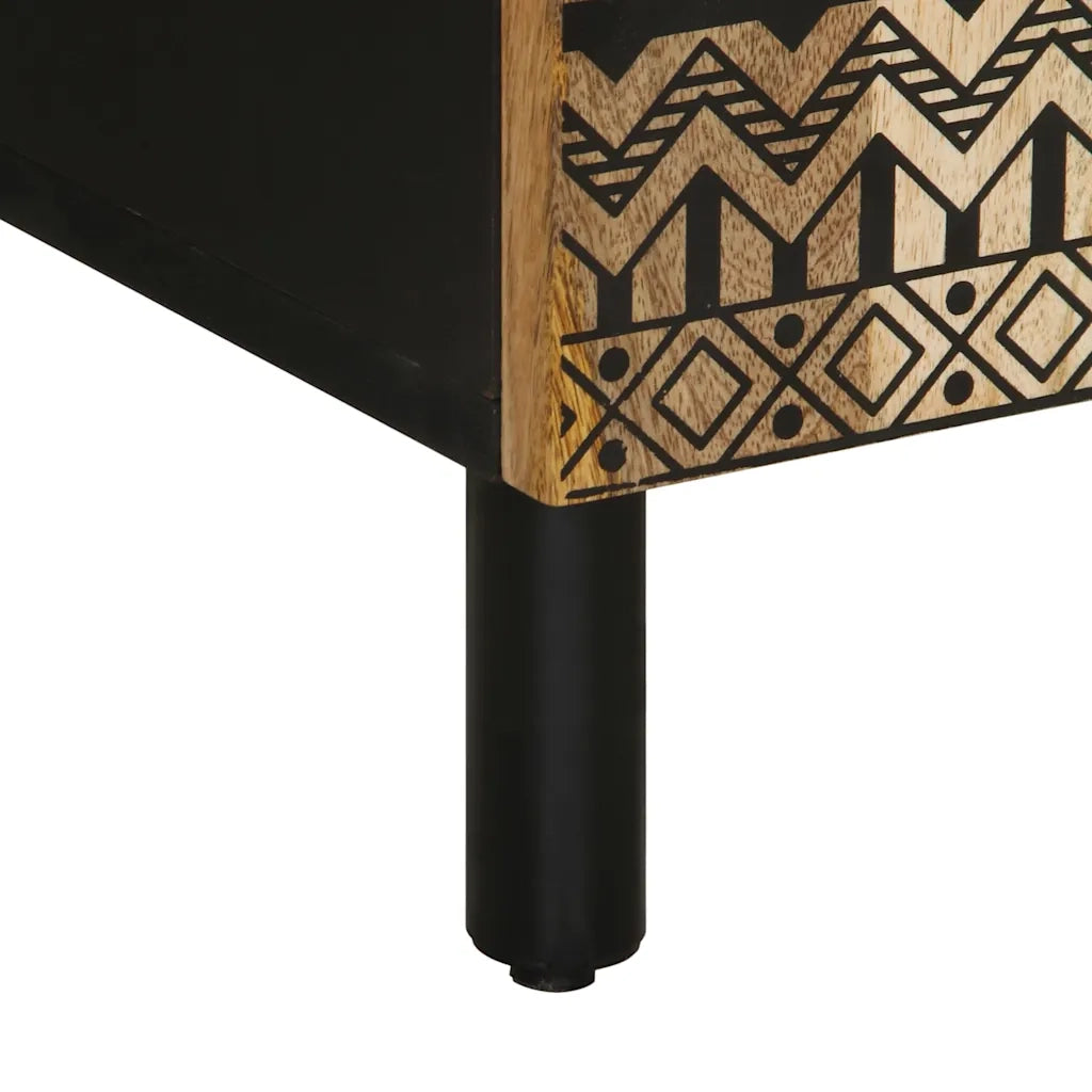 Mobile da Bagno 38x33,5x160 cm in Legno Massello di Mango