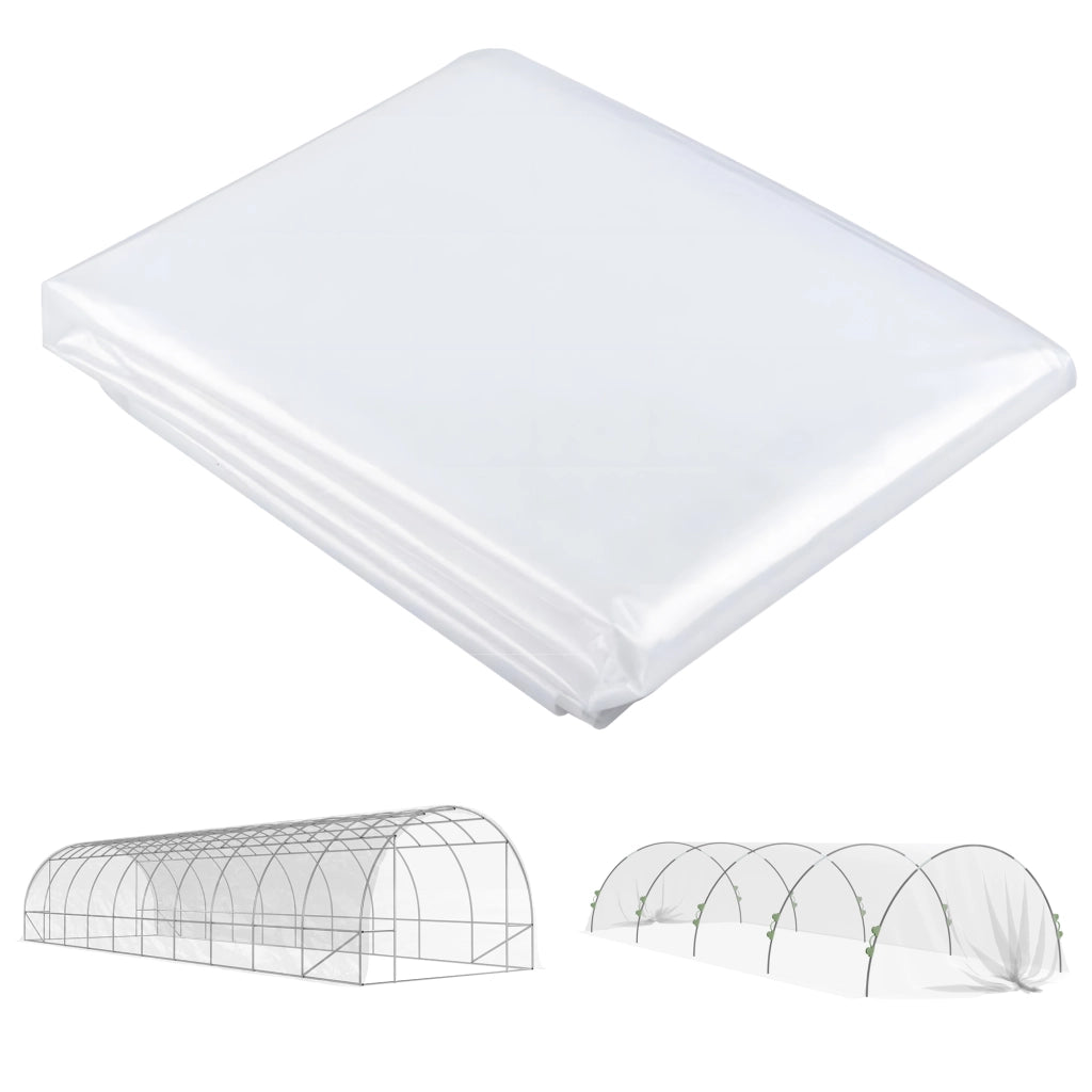 Pellicola per serra 6x10 m, impermeabile, con protezione UV, pellicola in plastica extra spessa e resistente agli strappi, copertura per serre a