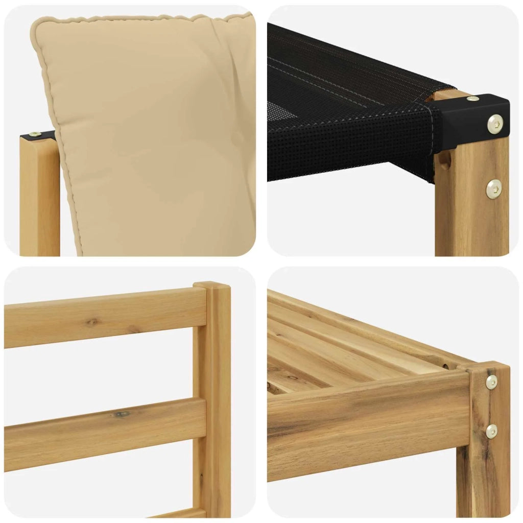 Set di divani da esterno 5 pz Bianco e Beige 3389179