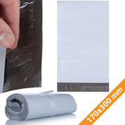 Buste da Spedizione Bianche 170 x 300 mm 100 Pezzi – LDPE Resistente, Impermeabile, Antistrappo