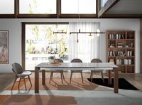 Sedia in ecopelle visone scuro