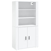 Credenza buffet cassettiera mobile contenitore organizer cucina soggiorno soggiorno legno multistrato bianco 02_0032784