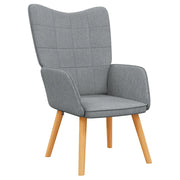 Poltrona Relax Grigio Chiaro in Tessuto cod mxl 12200