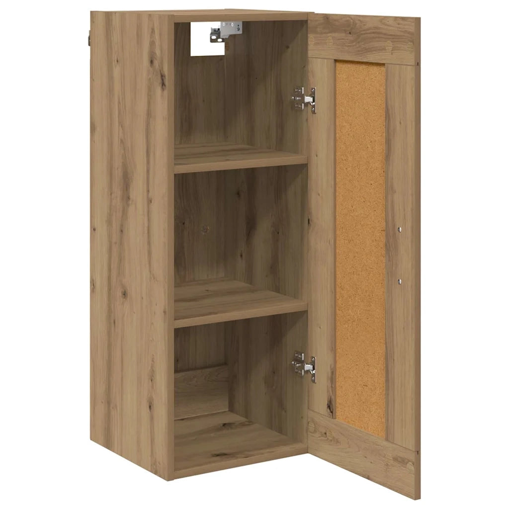 Pensile | Mobile a Parete Rovere artigianale 34,5 x 34 x 90 cm Legno multistrato