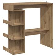Tavolo da Bar con Ripiani Rovere 100x48x101,5 cm in Truciolato