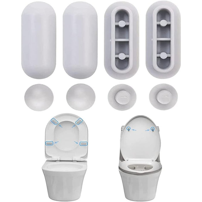 Wc sitz puffer sets, 8 st ck sto stangen universal toilettensitz
