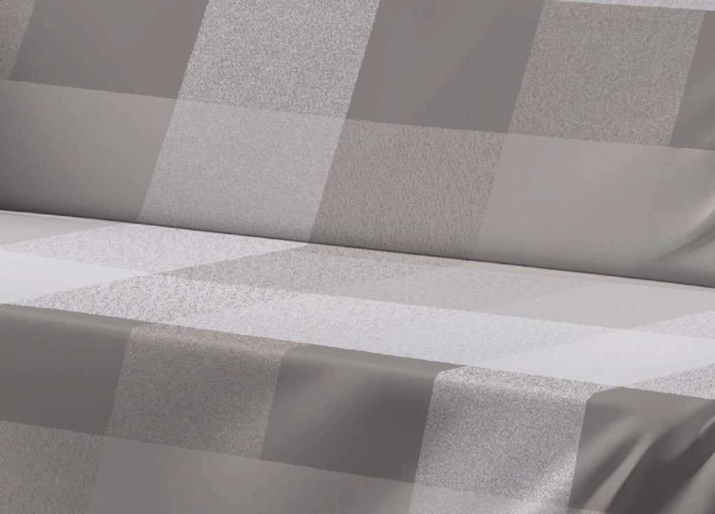 Telo Arredo Granfoulard Copritutto Salvadivano 100% Cotone Disegno Scotland - Matrimoniale - Beige