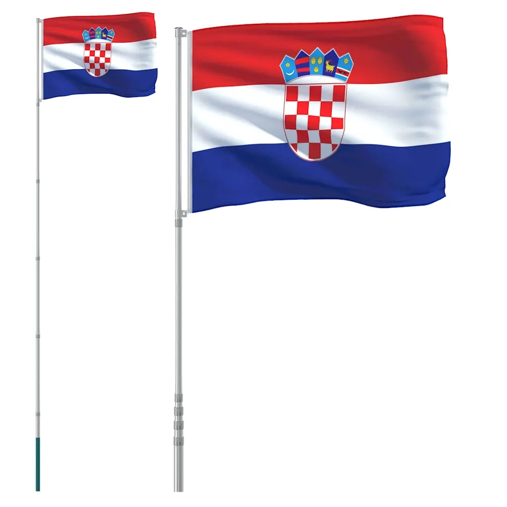 Asta e Bandiera Croazia 5,5 m Alluminio CFW2547667