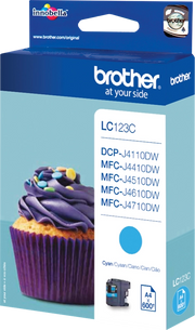Brother LC123C cartuccia d'inchiostro 1 pz Originale Ciano