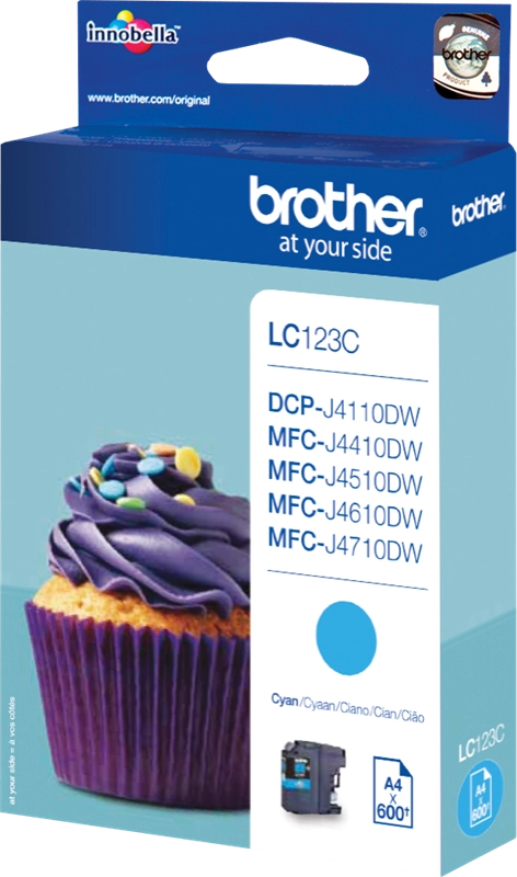 Brother LC123C cartuccia d'inchiostro 1 pz Originale Ciano