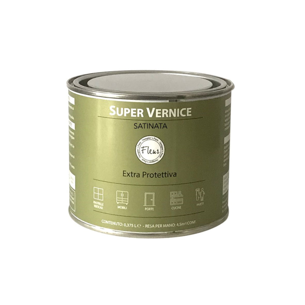 Vernice di Finitura Trasparente Fleur Finish Monocomponente Formato: 375 ml, Finitura: Satinata