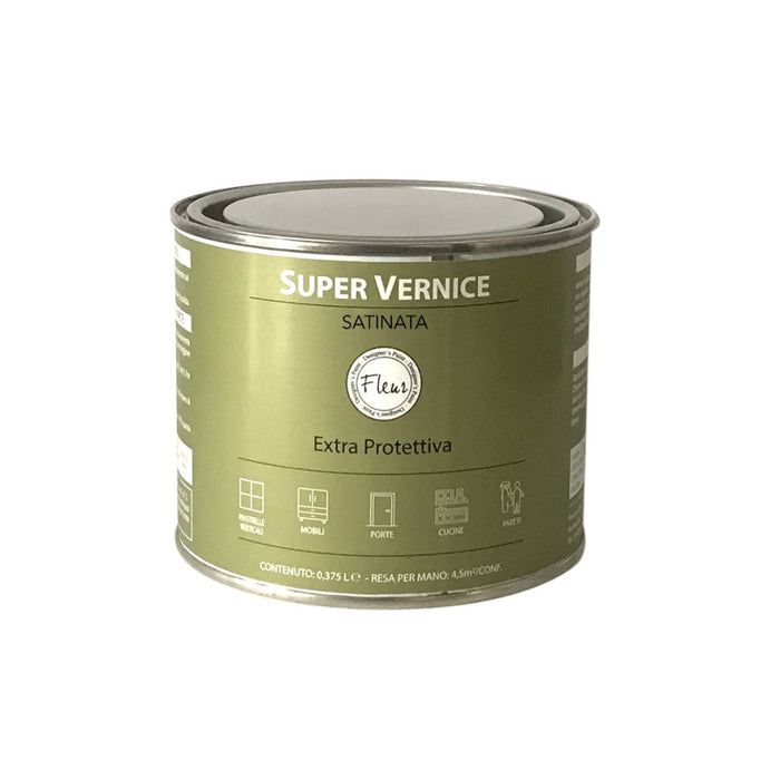 Vernice di Finitura Trasparente Fleur Finish Monocomponente Formato: 375 ml, Finitura: Satinata