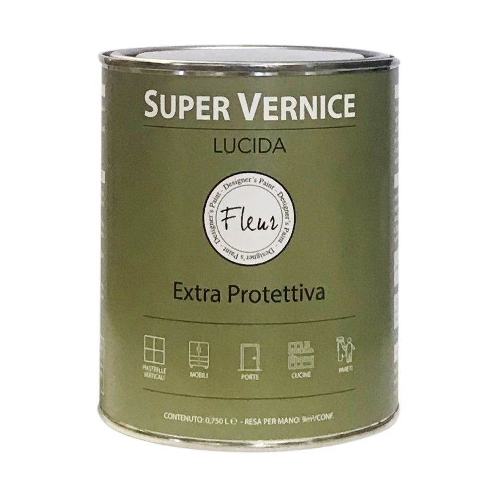 Vernice di Finitura Trasparente Fleur Finish Monocomponente Formato: 750 ml, Finitura: Lucida