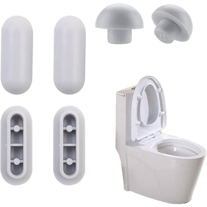 Acdokuk set di 6 tamponi per sedile wc, per ammortizzare il rumo