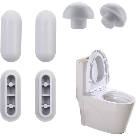 Acdokuk set di 6 tamponi per sedile wc, per ammortizzare il rumo