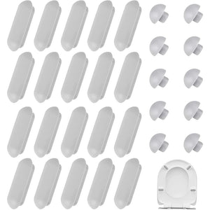 30 pcs pare-chocs de si ge de toilette, tampon universel pour si