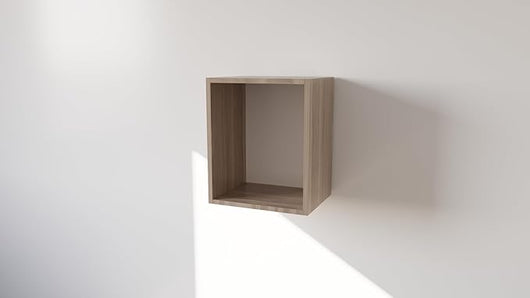 Pensile Cucina in Legno Nobilitato Olmo Mobile Alto con 1 Anta, Pensile Componibile Moderno Made in Italy (H48XL40XP33cm)