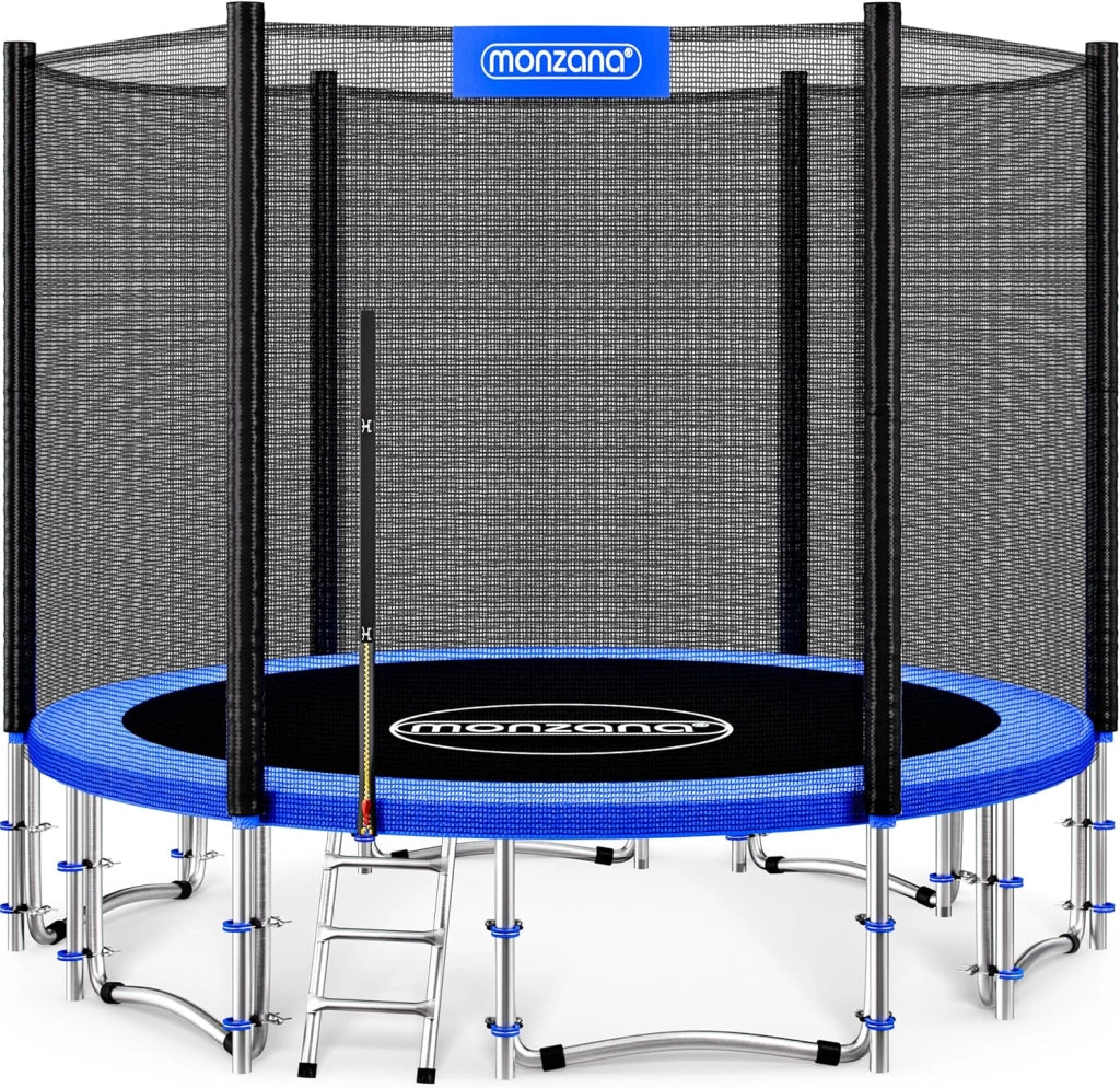 ® Trampolino Ø 183-427cm Set Completo Tappeto Elastico Rete Sicurezza Trampolino Elastico