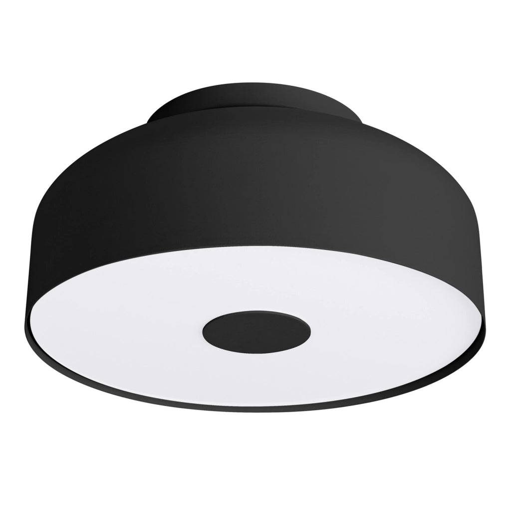 Plafoniera moderna nera tonda Ø30 4xE27 TEKNAR Pure Lume