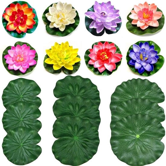 Fiori galleggianti artificiali da 8 pezzi