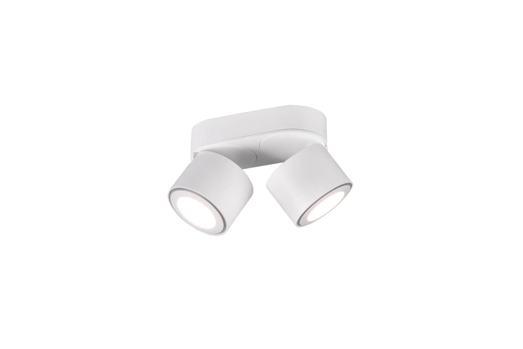 Faretto da Interno a LED in Metallo Bianco Opaco
