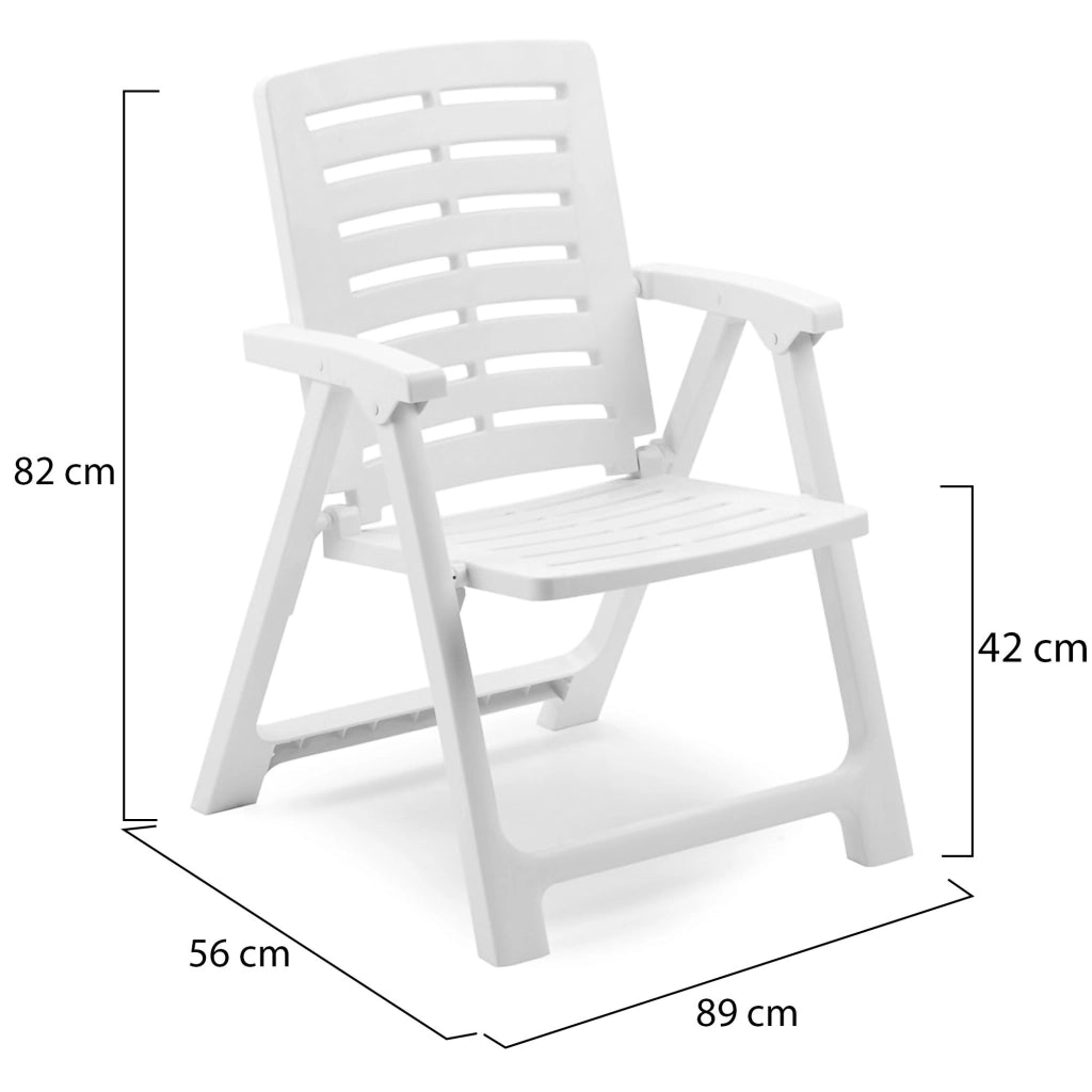 Wadley, Sedia da Esterno una Sedia Made in Italy, Bianco