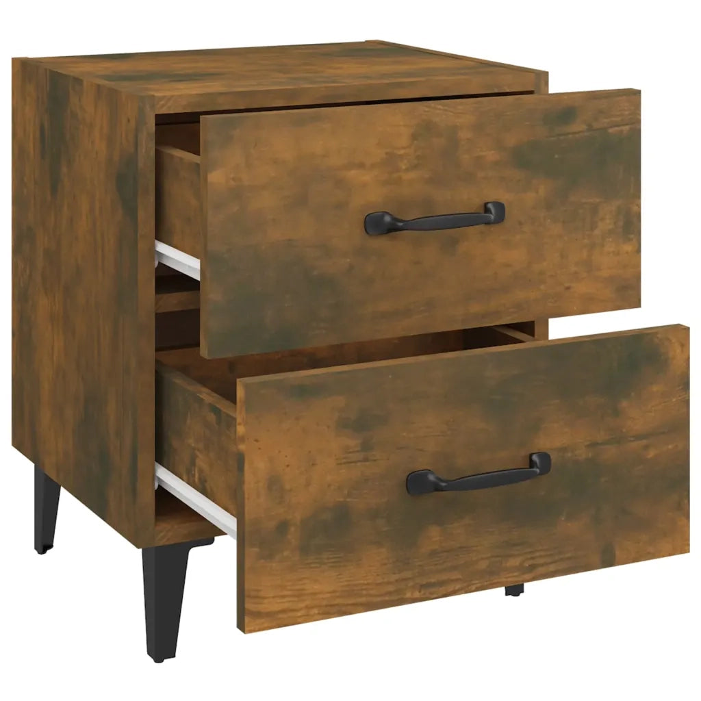 Comodino Rovere Fumo 40x35x47,5 cm 817291