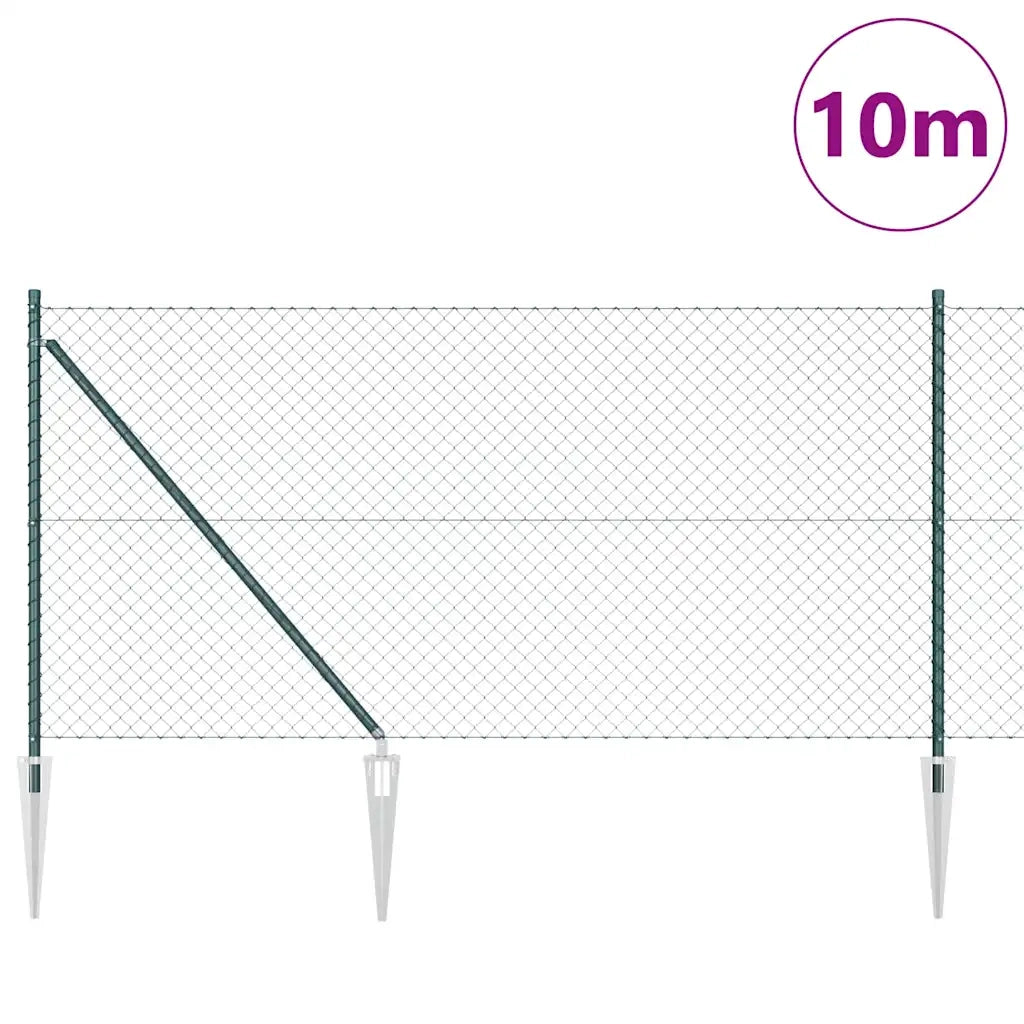 Palo della recinzione Verde 10 x 1 m (rete 40 x 40 mm)