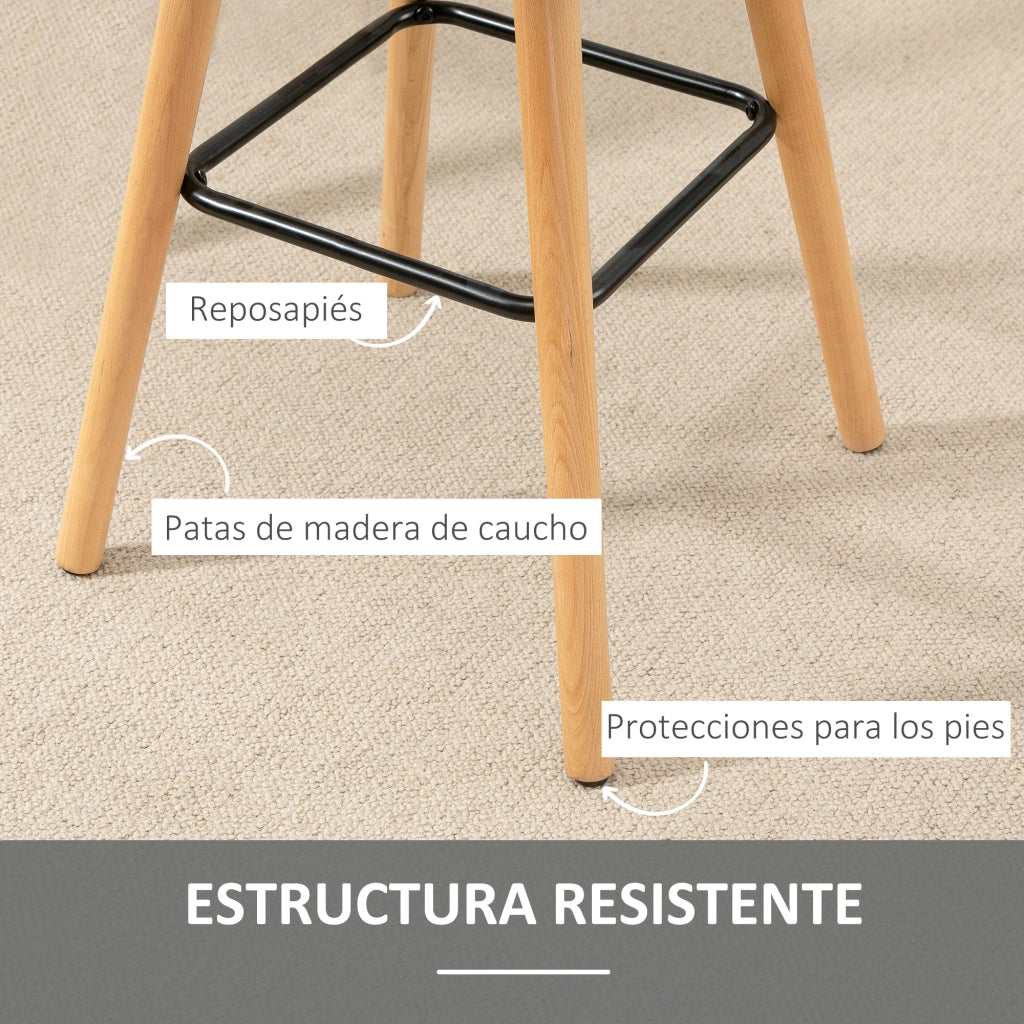 Sgabelli da Cucina con Schienale ¨C zephmum ¨C Grigio Legno Moderno