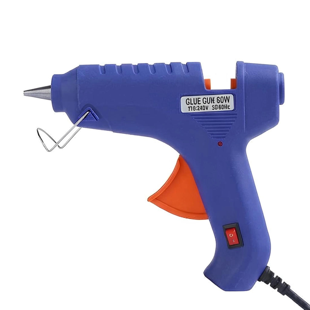 Mini Pistola Colla a Caldo 60W per Bricolage e Decorazione Compatta Blu Avizar