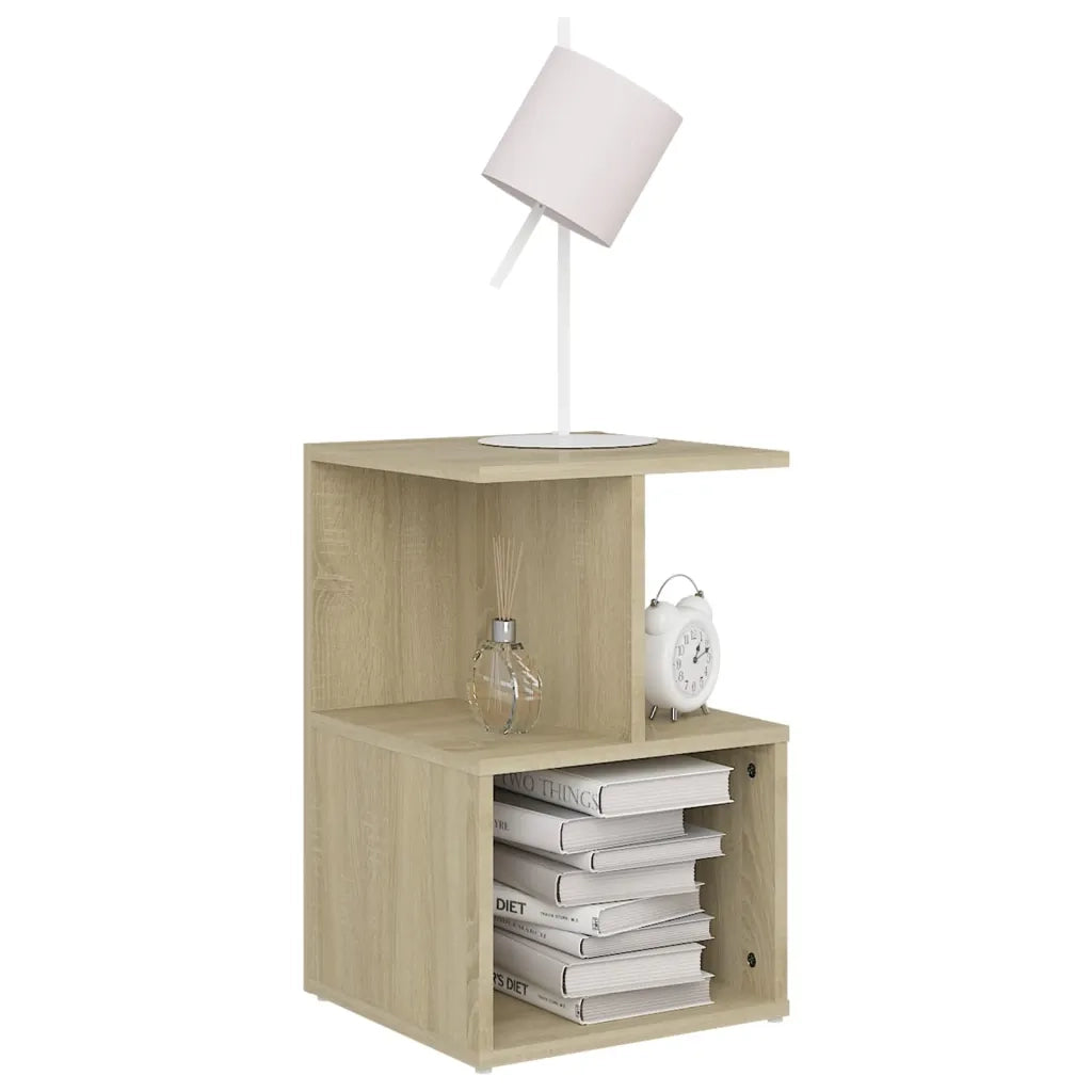 Comodino Rovere Sonoma 35x35x55 cm in Legno Multistrato 806352