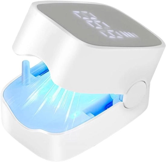 Lampada per unghie 2 in 1, UV-LED, 500 nm luce blu e 940 nm infrarosso, lampada per manicure professionale, rapida essiccazione, ricaricabile, portatile, manicure a casa