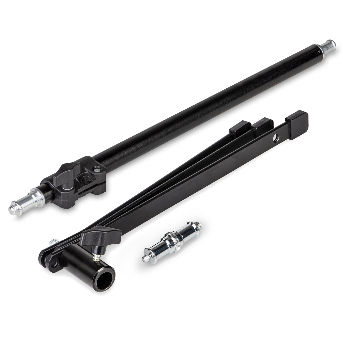 Stativo per luci a pavimento BL-K + colonna centrale estensibile 45-80 cm, cavalletto fotografico con spigot 5/8" e 1/4" 3/8", per foto e video