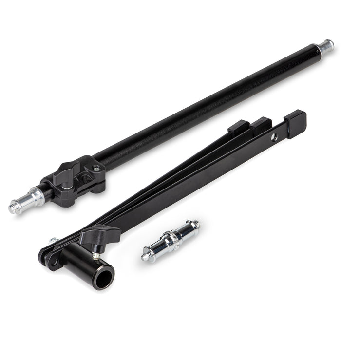 Stativo per luci a pavimento BL-K + colonna centrale estensibile 45-80 cm, cavalletto fotografico con spigot 5/8" e 1/4" 3/8", per foto e video