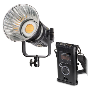 Niova 120 Plus Luce video LED dimmerabile Bi-Color con riflettore I Luce da studio con tecnologia COB LED I 5600 K, CRI=95 I Luminosità regolabile dal 10 al 100%.