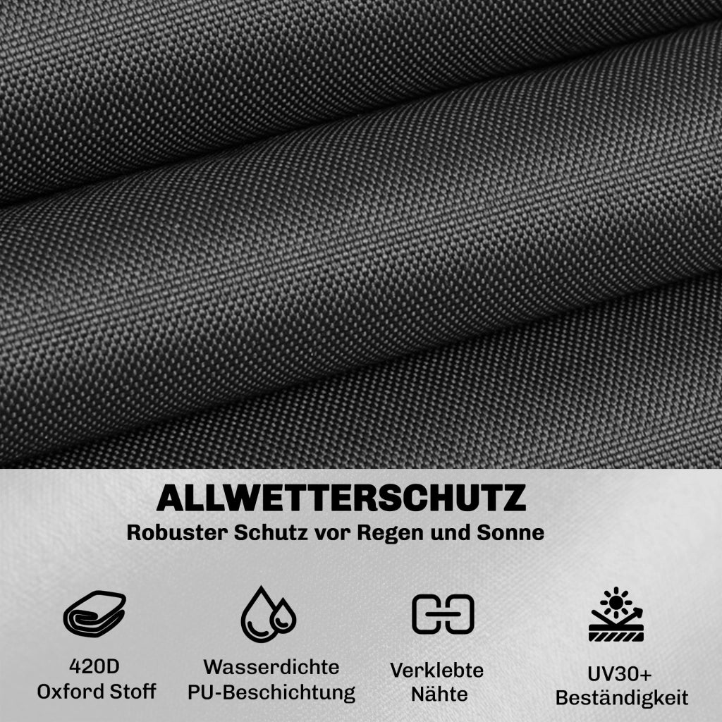 Copertura per Mobili da Giardino ¨C zephmum ¨C 125x125x74 cm Nero