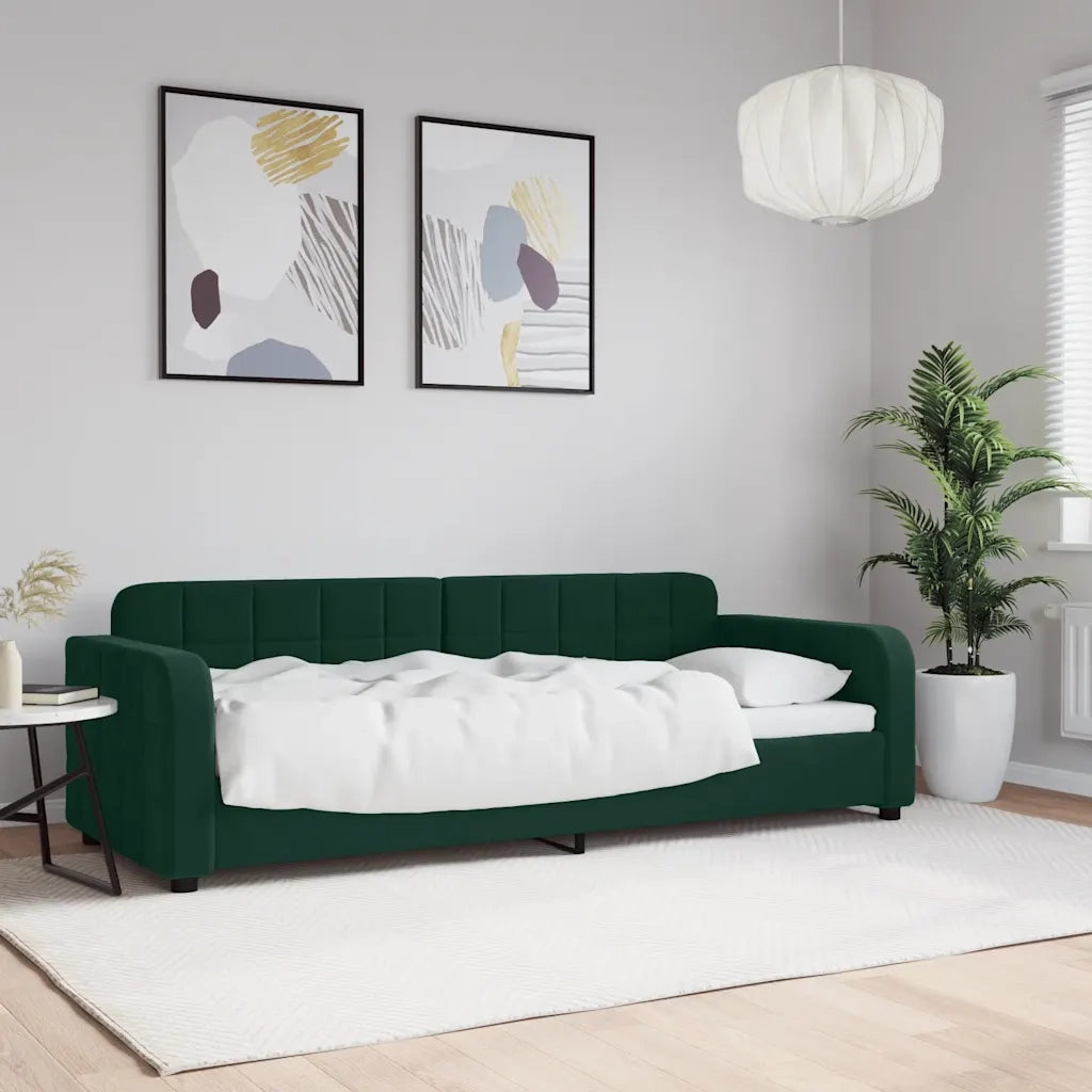 Letto da Giorno Verde Scuro 80x200 cm in Vellutocod mxl 81890