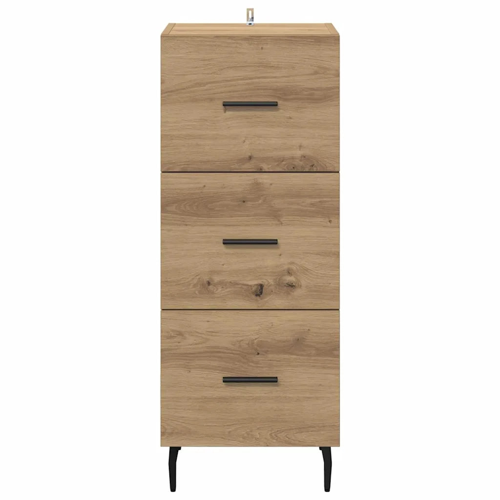 Credenza-Buffet-Armadio da cucina rovere artigianale 34 x 34,5 x 90 cm Legno multistrato 911139