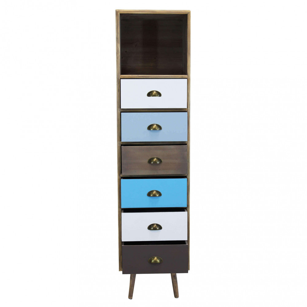 Mobiletto Orleans 40x36,5x144 h cm in Legno Multicolor