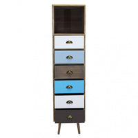 Mobiletto Orleans 40x36,5x144 h cm in Legno Multicolor