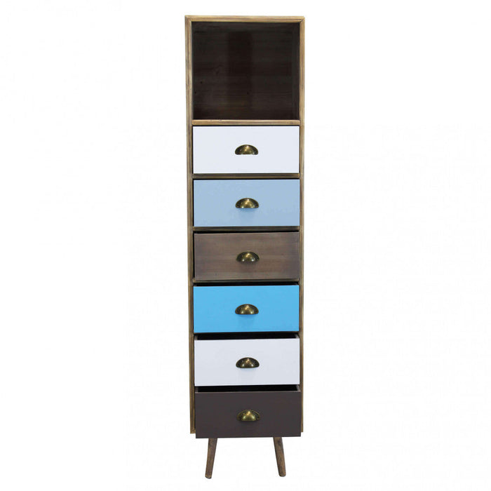 Mobiletto Orleans 40x36,5x144 h cm in Legno Multicolor