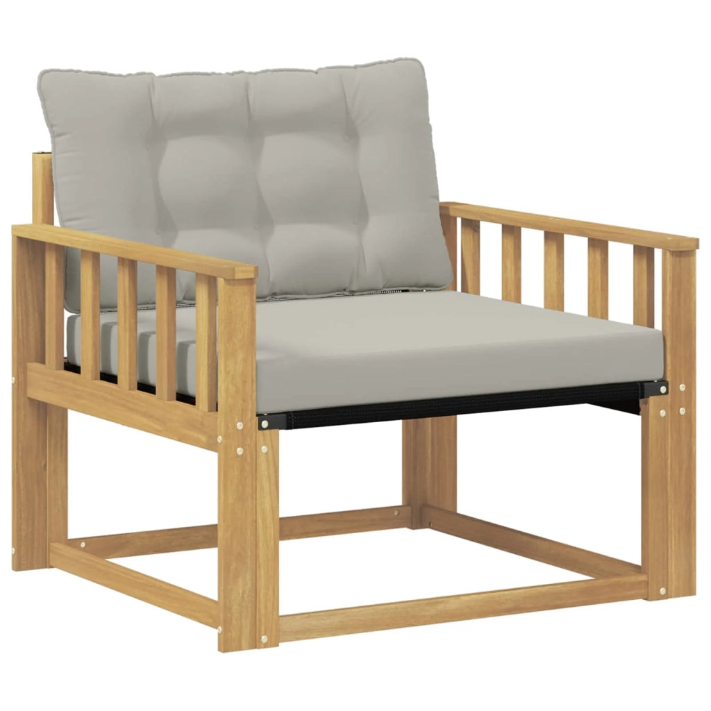 Set di divani da esterno-Sofa da giardino Legno di Acacia Massello e Textilene 992576