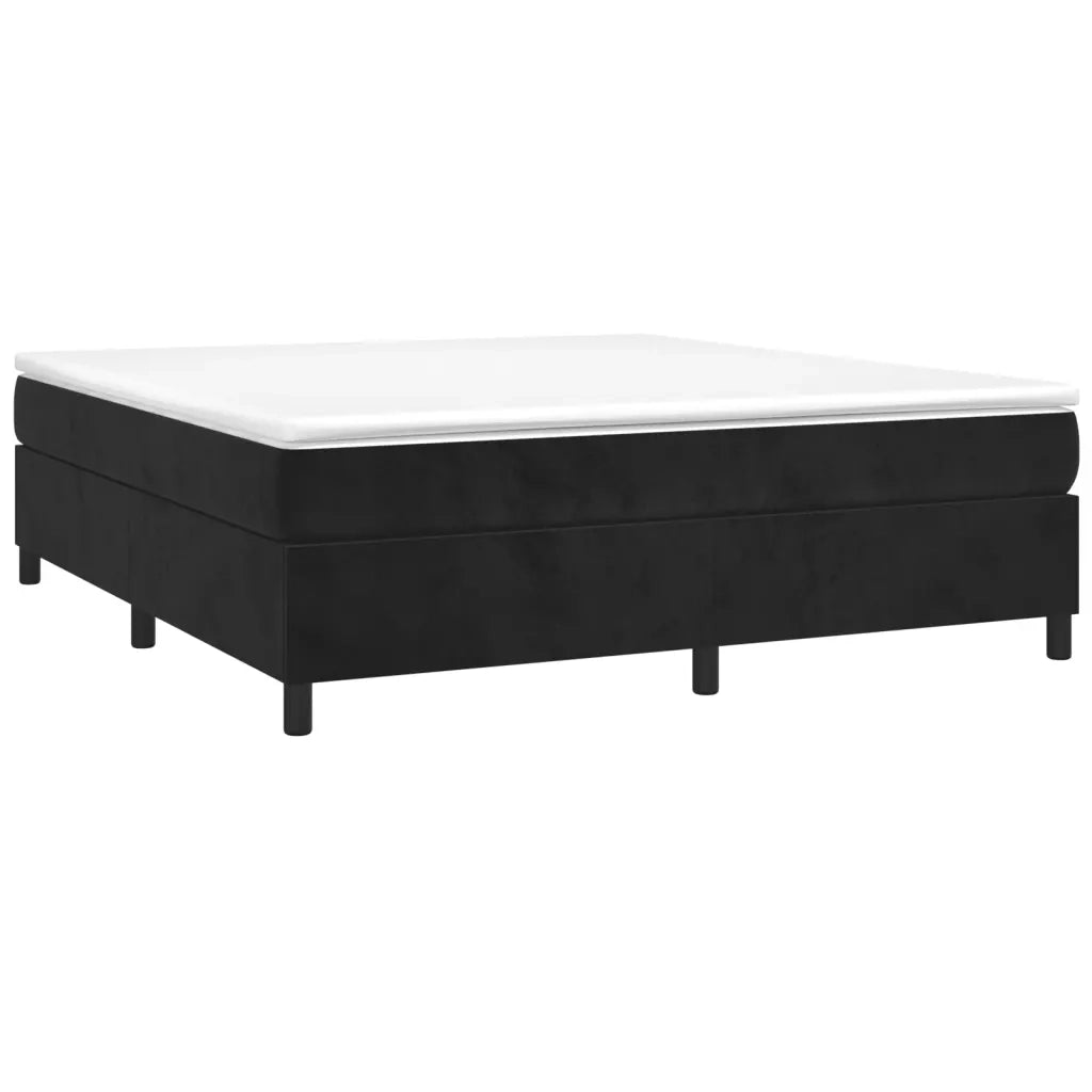 Giroletto a Molle con Materasso Nero 180x200 cm in Vellutocod mxl 99929