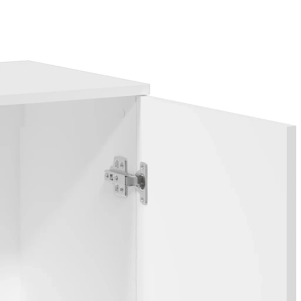 Credenze 3 pz | Madia | Buffet da pranzo | Armadio da pranzo Bianco in Legno Multistrato