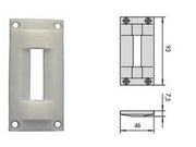 5pz contropiastra in nylon 06062 - mm.46x93 spessore mm.7,5 (06062) cod:ferx.fer394369