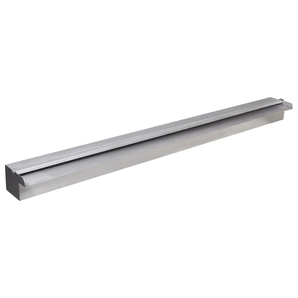 Cascata per Laghetto Rettangolare con LED in Acciaio Inox 90 cm 41674